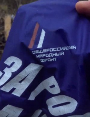 В лесу под Нижним Тагилом активисты нашли свалку атрибутики «Общероссийского Народного фронта»