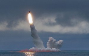 Атомная подлодка "Князь Владимир" впервые выстрелила баллистической ракетой "Булава"