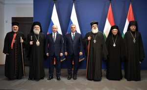 Владимир Путин и Премьер-министр Венгрии Виктор Орбан встретились с главами христианских церквей Ближнего Востока