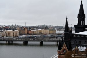 Российский паром сел на мель около Стокгольма