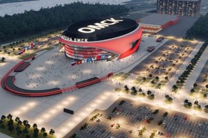 Вице-губернатор Омской области показал макет новой арены в Омске