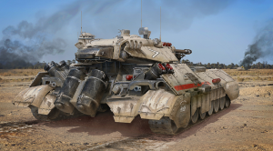 Круто усовершенствованная военная техника будущего.