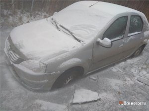 Под Нижним Тагилом найден автомобиль, вмёрзший в лужу. Как он туда попал – неизвестно