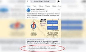 Facebook впервые добавила особую метку «ложная информация» (false information) к публикации в соцсети