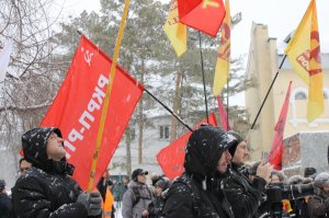 Митинг против роста цен на проезд в Новосибирске