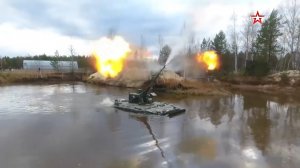 Впервые на видео показали испытания боевой машины «Деривация» и миномета «Дрок»