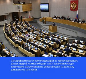 В Госдуме подтвердили прогноз МИД о высылке болгарских дипломатов