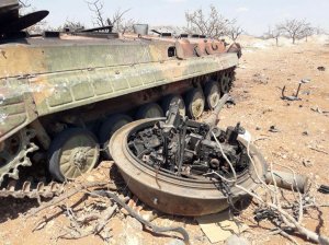 Зачем сирийские боевики пытаются выдать любые подбитые танки за Т-90