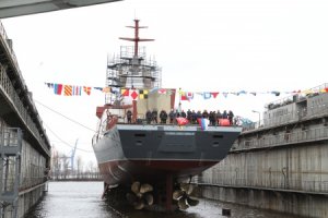 Северная верфь спустила на воду корвет «Ретивый»
