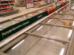 В магазинах Нижнего Новгорода появились пустые полки