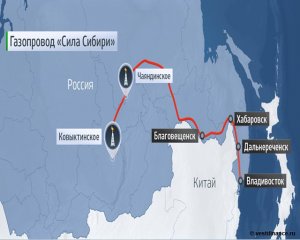 "Газпром" возобновил поставки газа в Китай по "Силе Сибири"