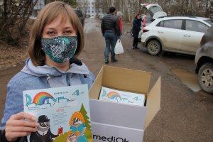 В Коми участники акции #МыВместе передали подарки детям, находящимся на лечении в больницах Сыктывкара