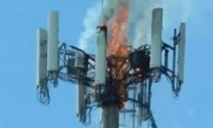 В Северной Осетии сожгли вышку телефонной связи из-за опасения возможного ввода 5G