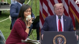 12 мая 202007:05 Трамп нагрубил журналистам: ему не понравились вопросы по коронавирусу