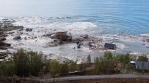 Унесенные в море: мощный оползень в считаные секунды отправил на дно несколько жилых домов в Норвегии