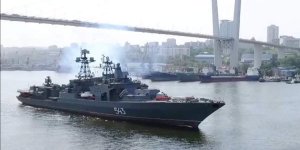 Фрегат «Маршал Шапошников» вышел на ходовые испытания в Японское море
