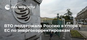 ВТО поддержала Россию в споре с ЕС по энергокорректировкам