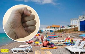 В Крыму неадекватная женщина устроила побоище на пляже: люди снимали на видео