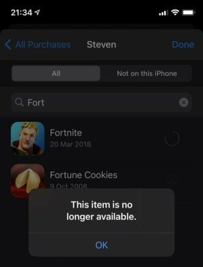 Apple удалила аккаунт Epic Games и все игры компании из App Store