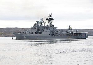 Арктическая группировка Северного флота заняла места якорных стоянок в бухте Тикси моря Лаптевых