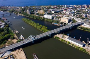 Завершено строительство первой очереди Самарского моста