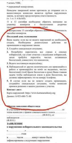 «Если вы не видите нарушений, их необходимо создать». В Сеть попала методичка для наблюдателей УГ