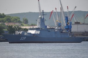 Корвет «Алдар Цыденжапов» впервые провел артиллерийские стрельбы в Японском море (видео)