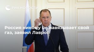 Россия никому не навязывает свой газ, заявил Лавров