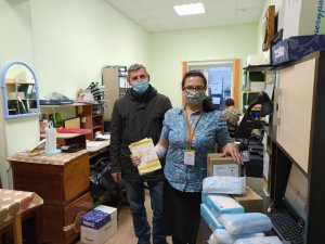 В Коми штаб #МыВместе передал СИЗы сельским волонтерам акции взаимопомощи в Усть-Вымском районе