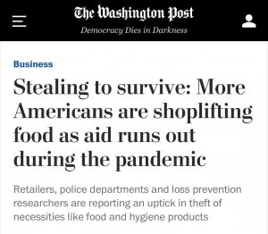 Washington Post: В США небывалый всплеск магазинных краж — деньги на еду закончились  (Der Spiegel (Германия): Америка — страна бедняков)