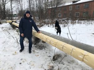В Сыктывкаре благодаря ОНФ в Коми отремонтирована утепленная ковром теплотрасса на улице Зои Космодемьянской