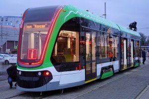 В Калининграде пройдут технические испытания трамвая «Корсар». Это первый в России полностью низкопольный двухсекционный трамвай