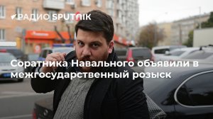 Соратника Навального Леонида Волкова объявили в международный розыск