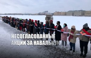 «Раздавали конфеты»: В Москве и Петербурге прошли акции в поддержку Навальной