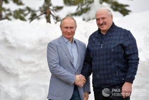 TUT (Белоруссия): поговорили и покатались на лыжах. Лукашенко и Путин встретились в Сочи