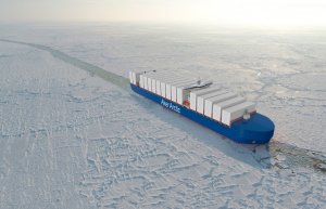Поскольку блокировка Суэцкого канала продолжается, Aker Arctic представляет ледокольный контейнеровоз для лучшего маршрута в мире