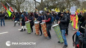 В Лондоне во время субботних демонстраций задержали более ста человек