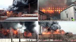 Погиб человек, обрушилась кровля: пожар на «Невской мануфактуре»