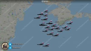 Показана концентрация российских боевых кораблей у берегов Крыма