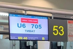 В Домодедове перед посадкой на самолет отменили первый за год рейс в Черногорию