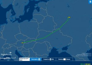 Самолет Austrian Airlines пролетел из Вены в Москву в обход Белоруссии