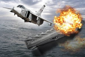 The Drive встревожила отработка уничтожения авианосца российским ВМФ