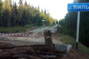 Только перекрыв дорогу лесовозам, жители Коми добились решения о ремонте моста