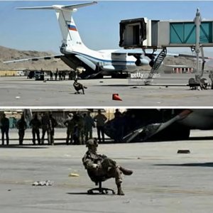 Очень показательное фото российского спецназа в аэропорту Кабула