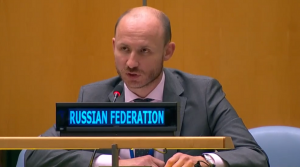 Мы вот с жалостью смотрим на украинских дипломатов, когда их вынуждают говорить глупости - представитель РФ в ООН О.О.Михайлов