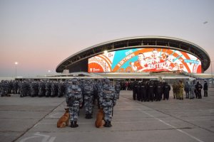 В Казани Росгвардейцы приняли участие в обеспечении правопорядка во время проведения международного футбольного матча
