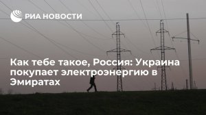 Как тебе такое, Россия: Украина покупает электроэнергию в Эмиратах