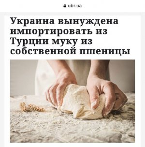 Украина вынуждена импортировать из Турции муку из собственной пшеницы