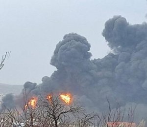 Российские вооруженные силы нанесли ракетный удар по крупному складу горюче-смазочных материалов и боеприпасов в районе Львова