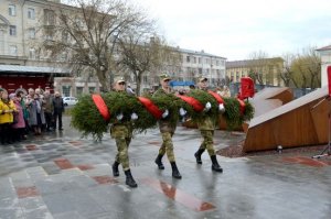 Военнослужащие казанского батальона по охране важных государственных объектов Росгвардии приняли участие в митинге, посвященном Дню Победы